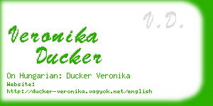 veronika ducker business card
